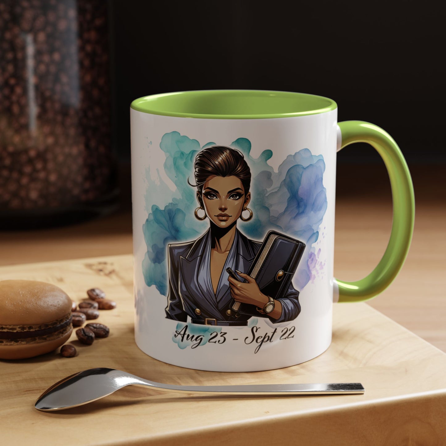 Virgo Zodiac Coffee Mug — "Analytical Overthinker" Accent Mug (Aug 23–Sept 22)