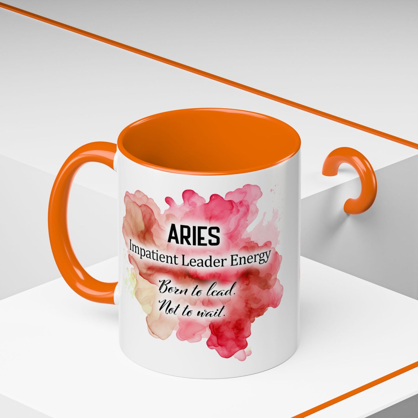 Aries Zodiac Coffee Mug — Fiery Horoscope Design (Mar 20–Apr 19)