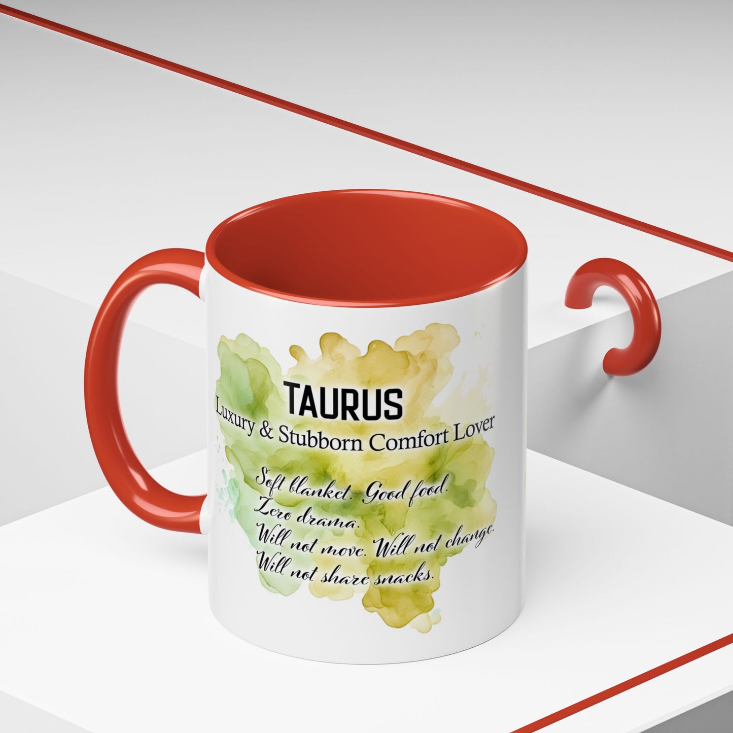 Taurus Coffee Mug — Zodiac Horoscope Mug with 'Apr 20 - May 20' Illustration