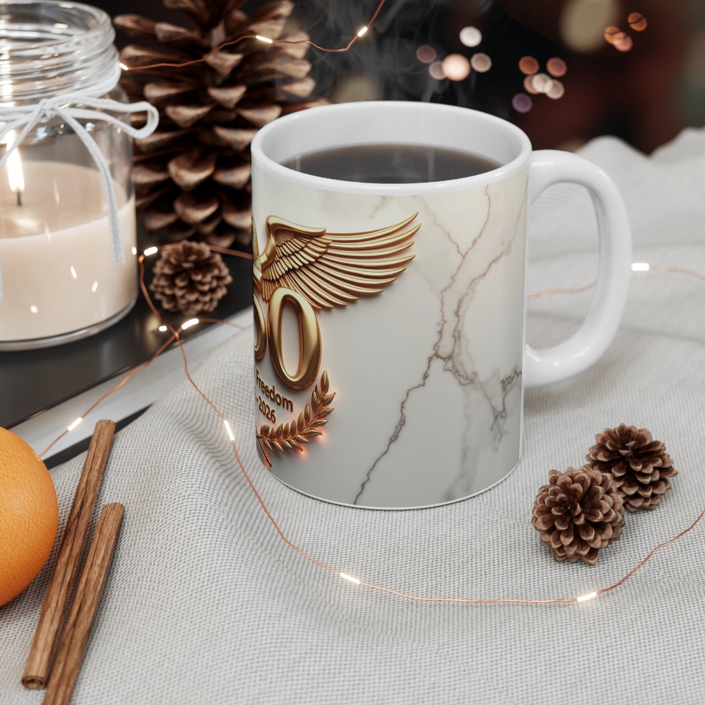 250 Years of Freedom 1776–2026 Commemorative Mug