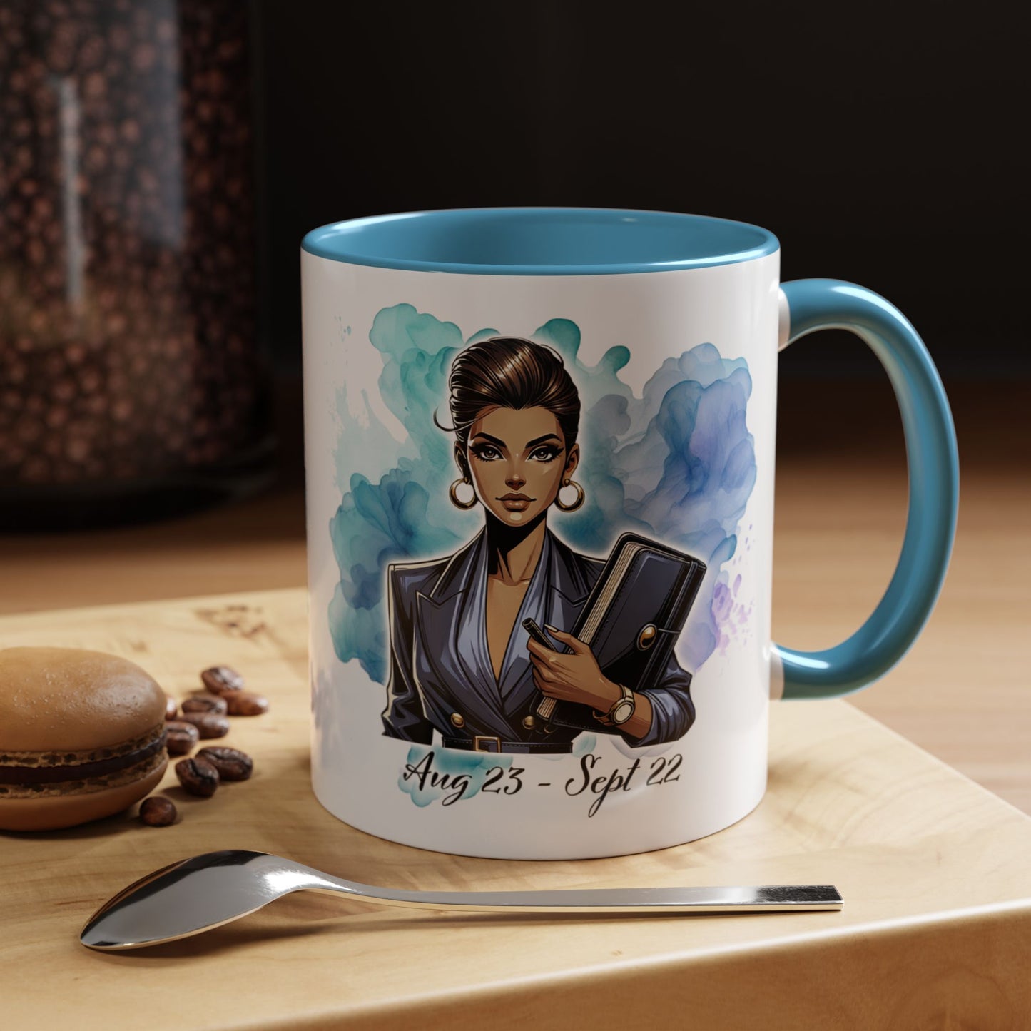 Virgo Zodiac Coffee Mug — "Analytical Overthinker" Accent Mug (Aug 23–Sept 22)