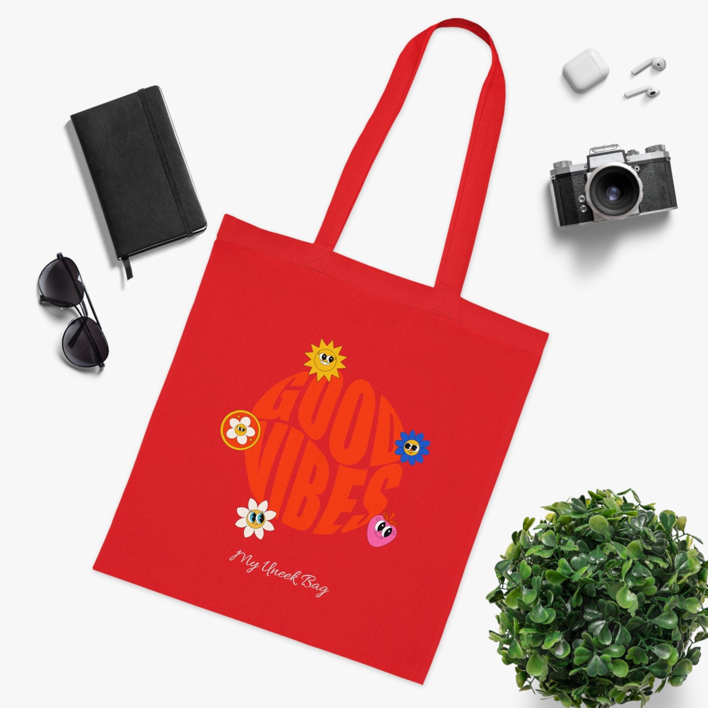 Good Vibes Cotton Tote Bag