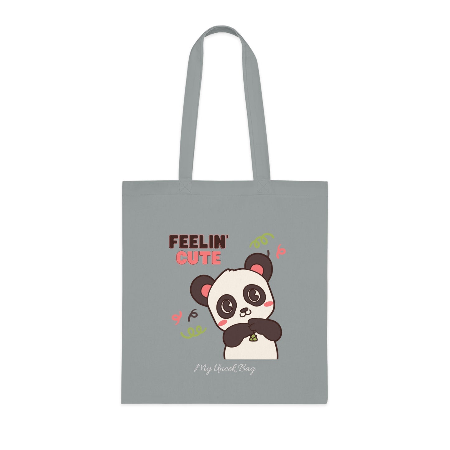 Feelin' Cute Panda Cotton Tote Bag