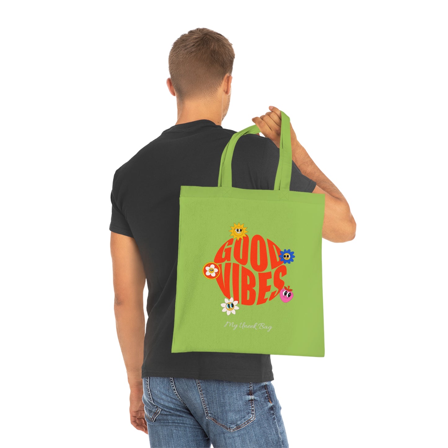 Good Vibes Cotton Tote Bag