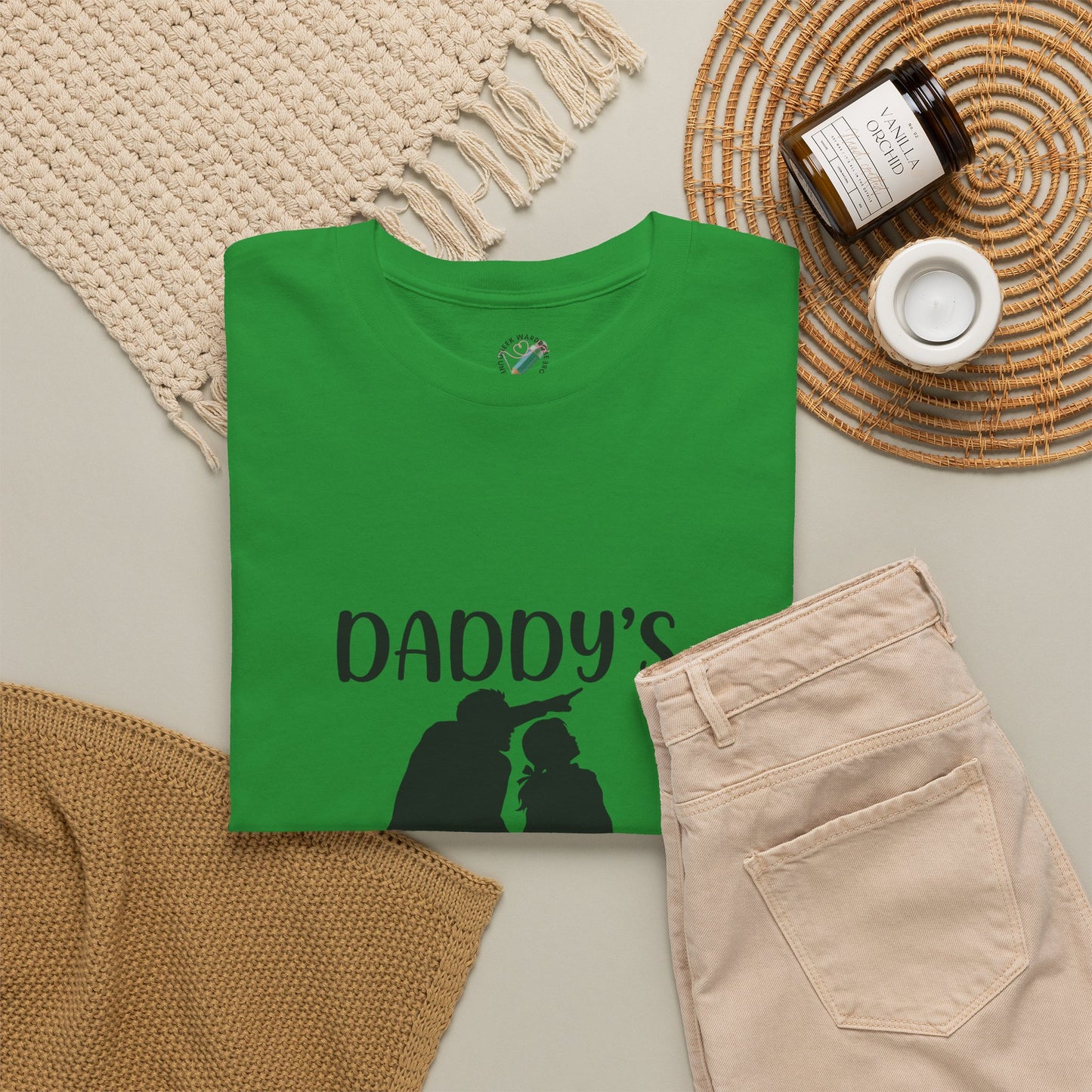 Daddy's Little Girl T-Shirt — Father Daughter Matching Tee, Cute Daddy's Little Girl Graphic Shirt for Dad Gifts & Family Photos