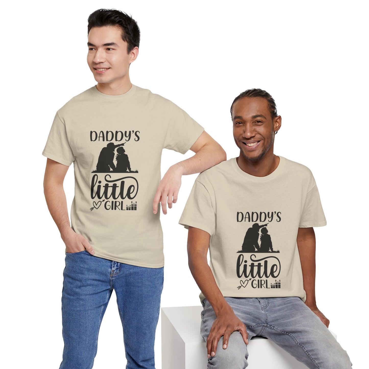 Daddy's Little Girl T-Shirt — Father Daughter Matching Tee, Cute Daddy's Little Girl Graphic Shirt for Dad Gifts & Family Photos