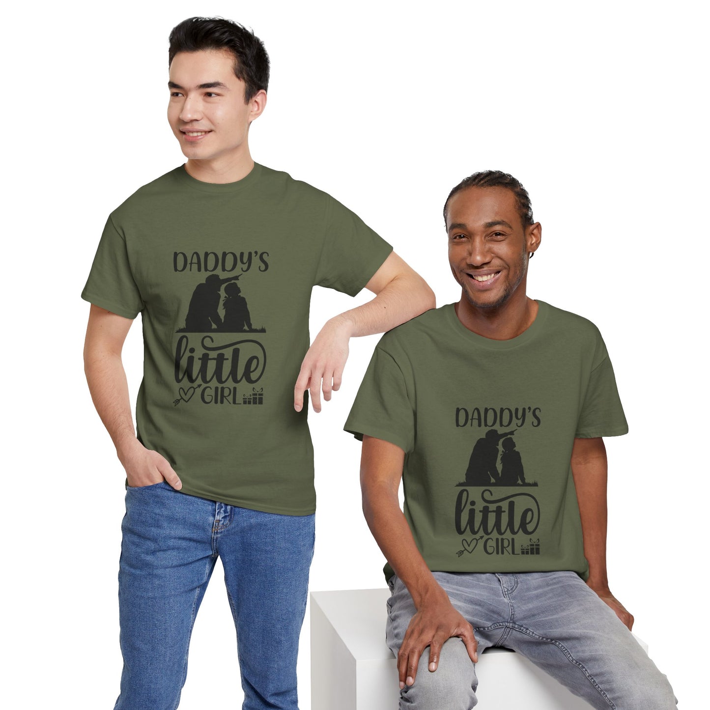 Daddy's Little Girl T-Shirt — Father Daughter Matching Tee, Cute Daddy's Little Girl Graphic Shirt for Dad Gifts & Family Photos