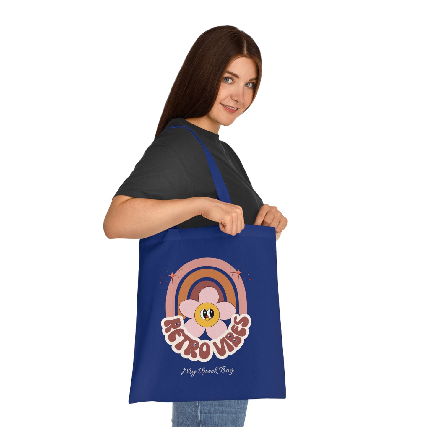Retro Vibes Rainbow Tote