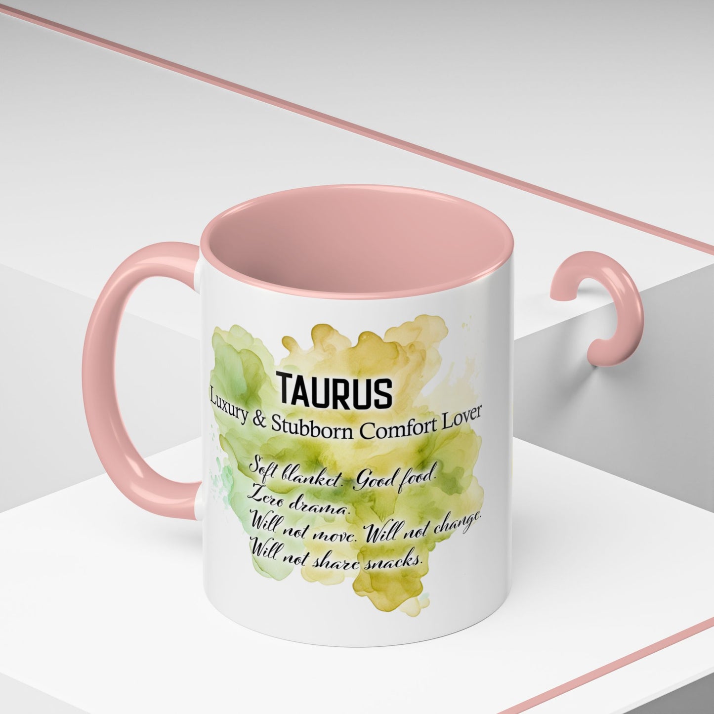 Taurus Coffee Mug — Zodiac Horoscope Mug with 'Apr 20 - May 20' Illustration