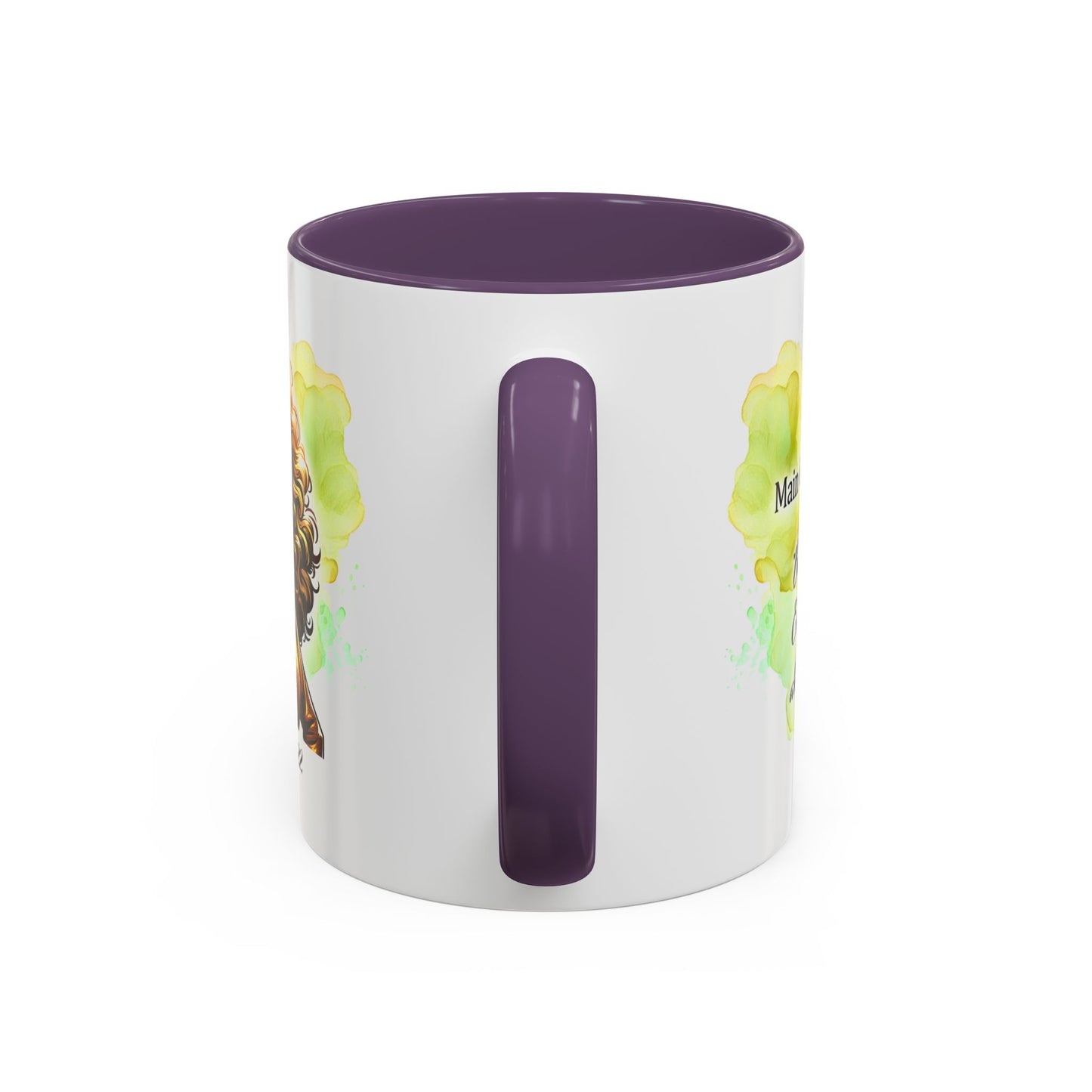 Leo Zodiac Coffee Mug — "I Am the Sun" Afro Woman Design (July 23–Aug 22)