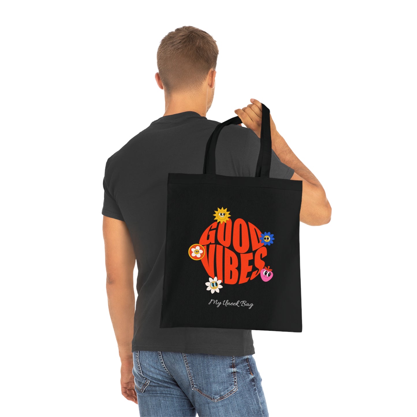 Good Vibes Cotton Tote Bag