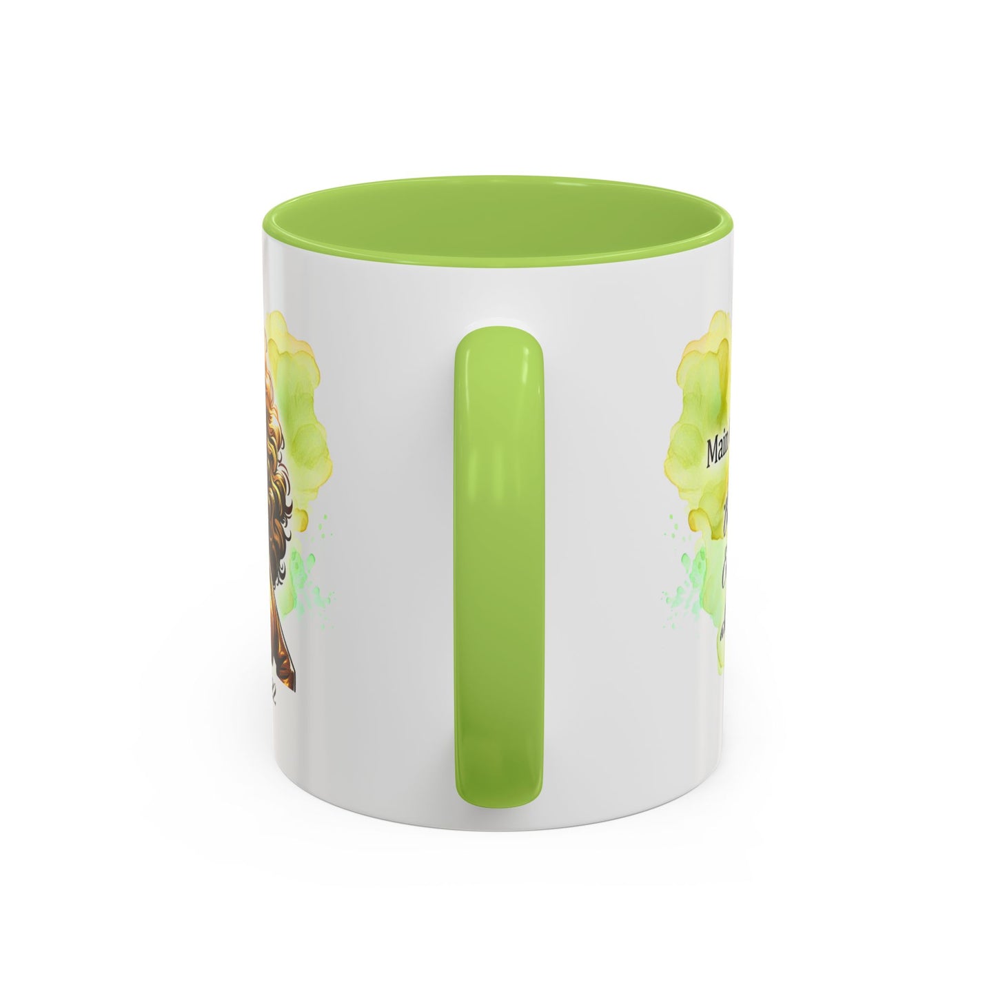Leo Zodiac Coffee Mug — "I Am the Sun" Afro Woman Design (July 23–Aug 22)