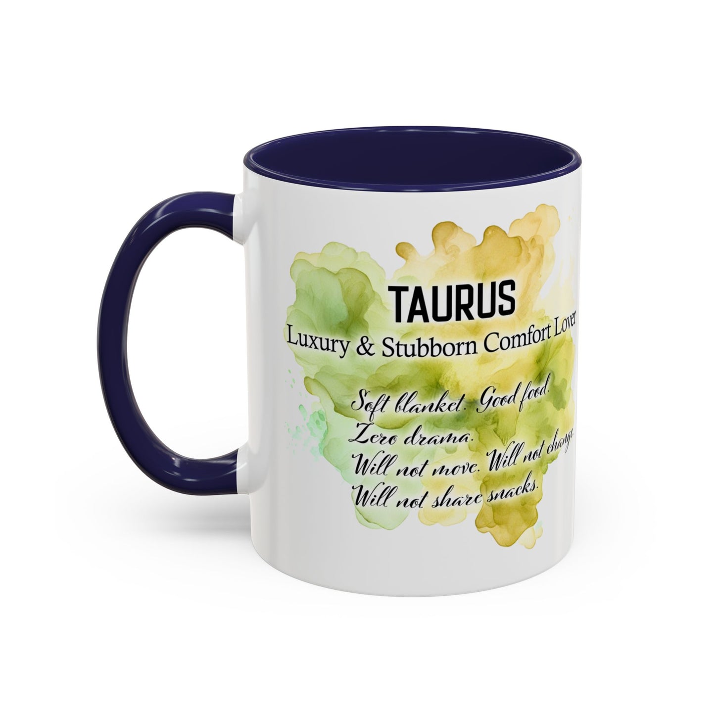 Taurus Coffee Mug — Zodiac Horoscope Mug with 'Apr 20 - May 20' Illustration