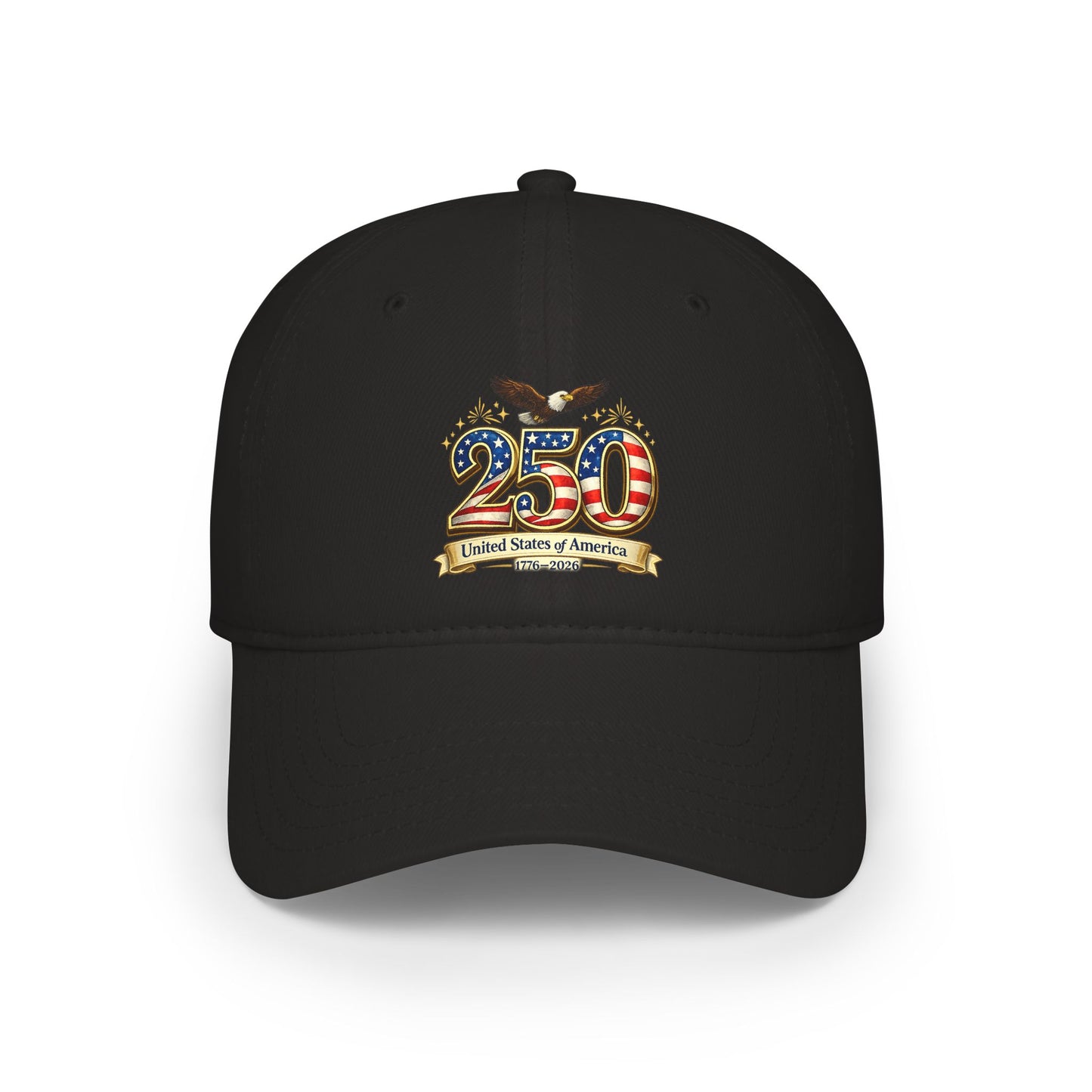 250th USA Anniversary Baseball Cap — Patriotic American Flag Design