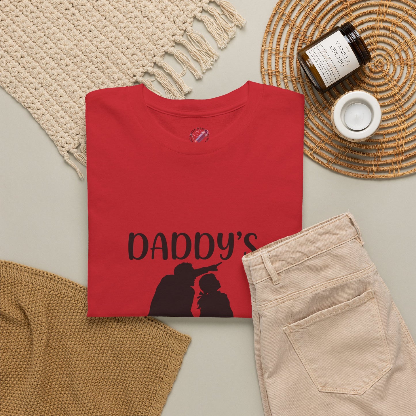 Daddy's Little Girl T-Shirt — Father Daughter Matching Tee, Cute Daddy's Little Girl Graphic Shirt for Dad Gifts & Family Photos