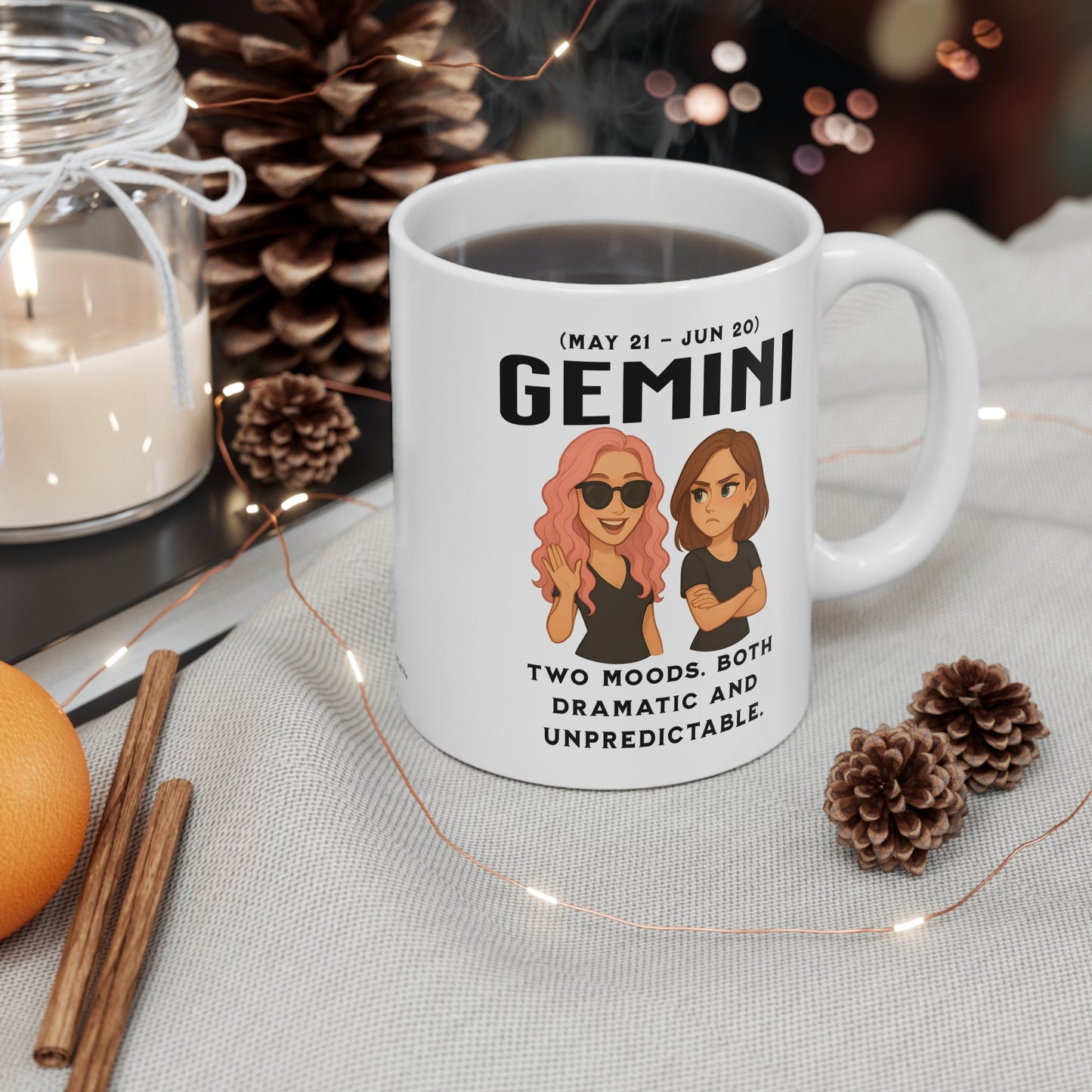 Gemini Mug —  Astrology Coffee Cup