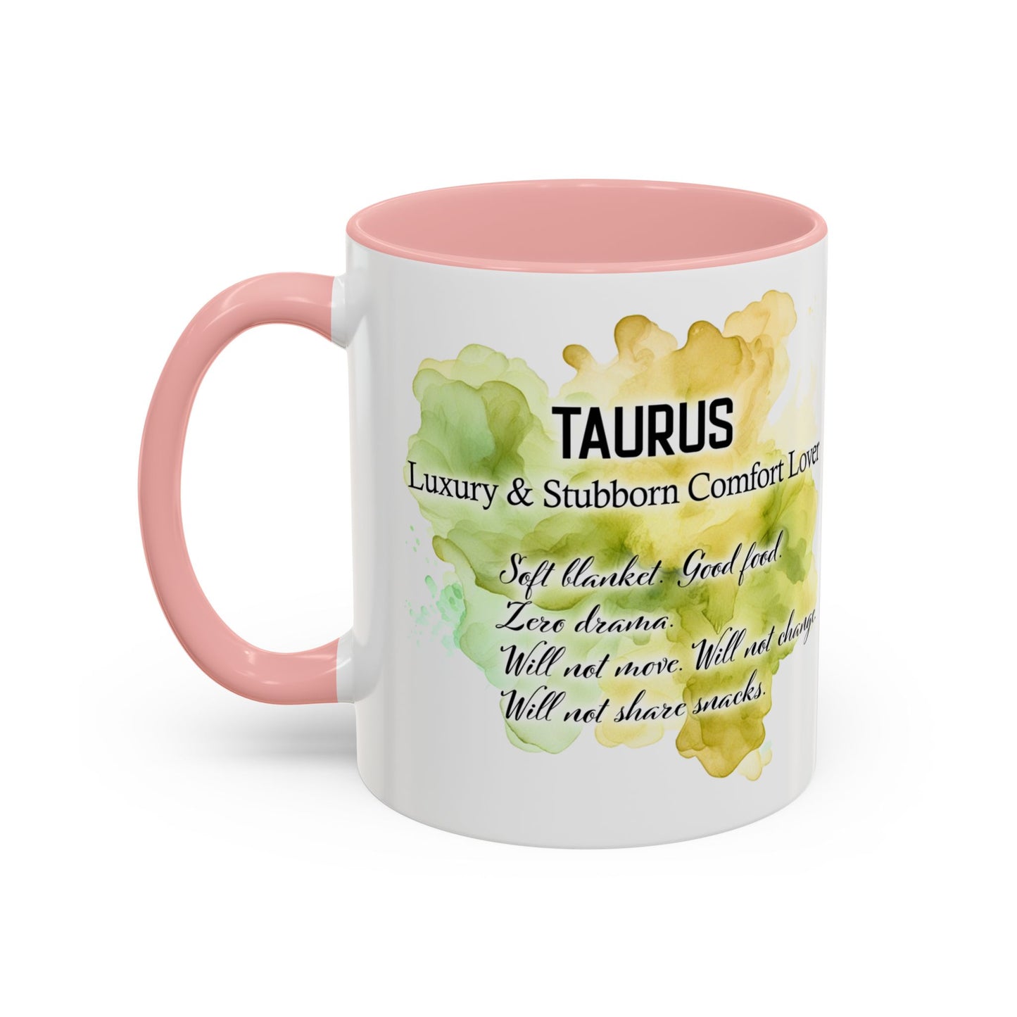 Taurus Coffee Mug — Zodiac Horoscope Mug with 'Apr 20 - May 20' Illustration