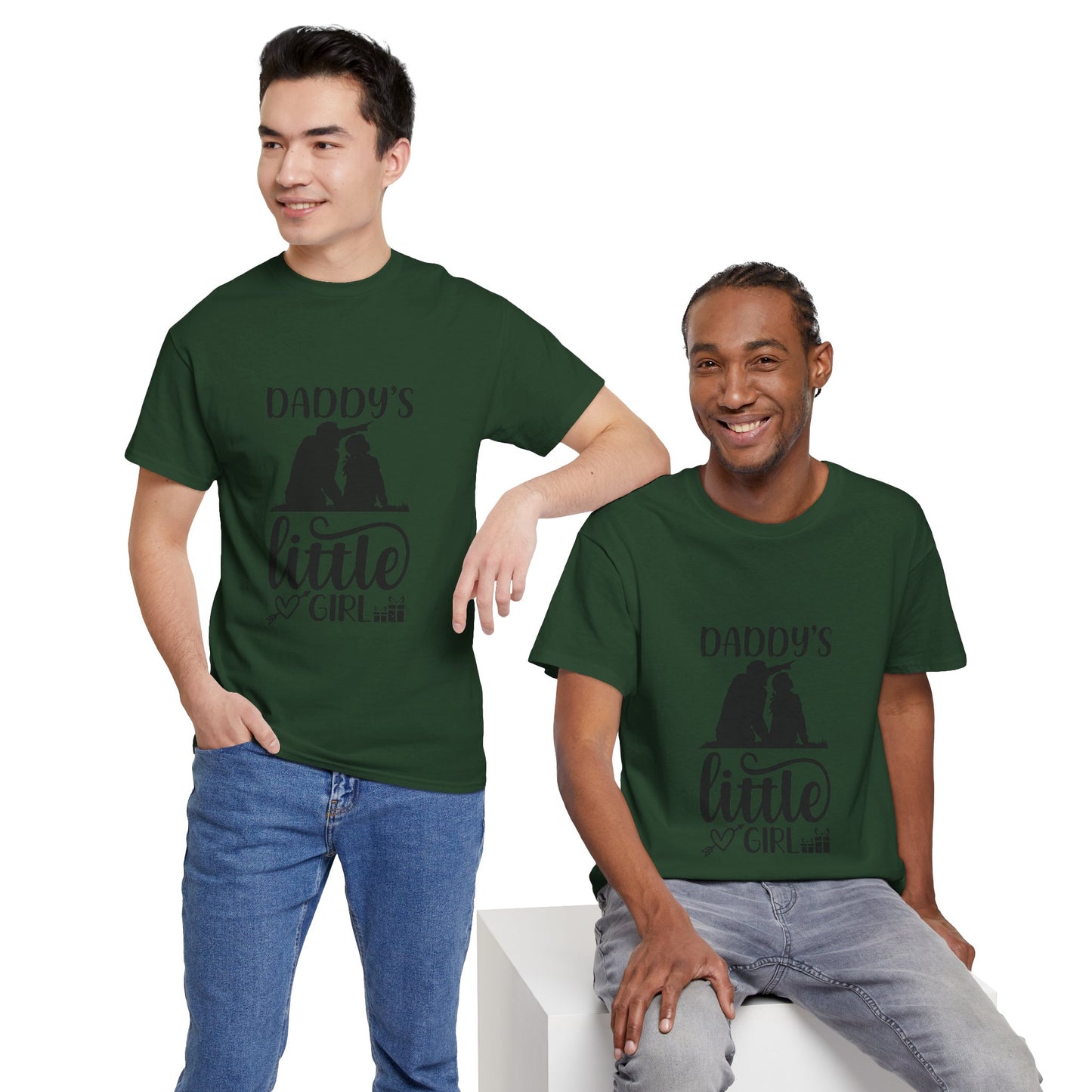 Daddy's Little Girl T-Shirt — Father Daughter Matching Tee, Cute Daddy's Little Girl Graphic Shirt for Dad Gifts & Family Photos