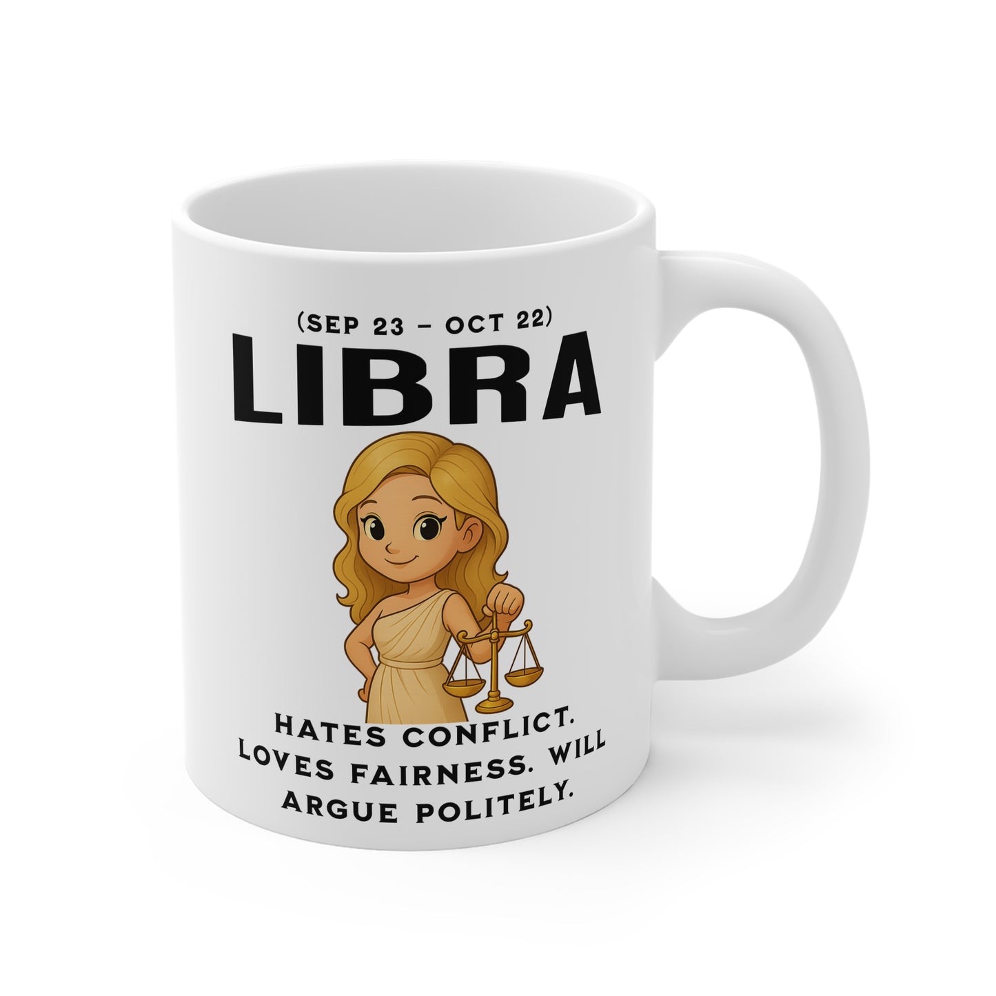 Libra Mug — Zodiac Coffee Cup