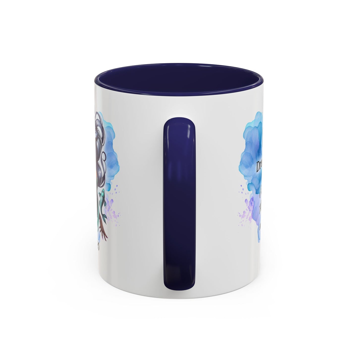 Pisces Zodiac Coffee Mug — Watercolor Mermaid Horoscope Accent Mug (Feb 19–Mar 20)