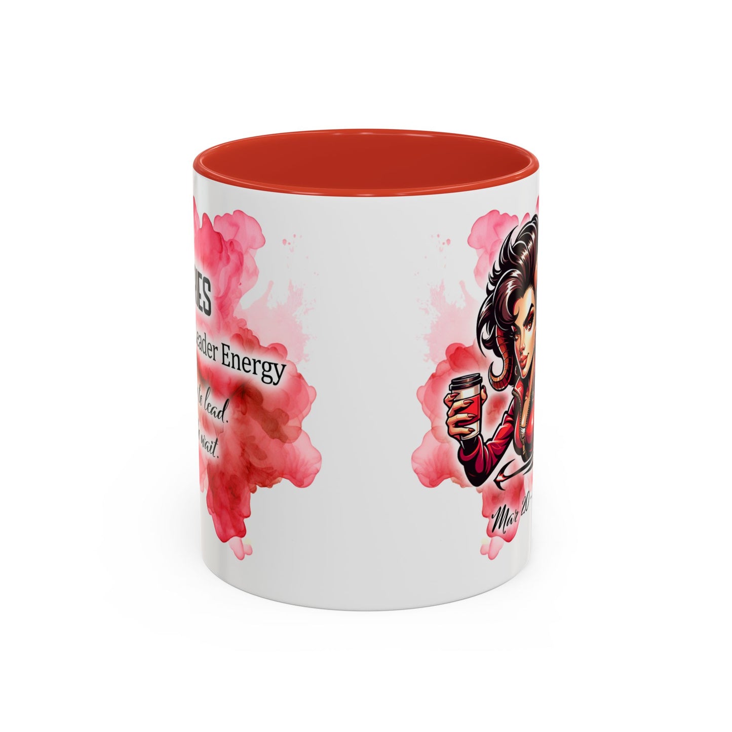Aries Zodiac Coffee Mug — Fiery Horoscope Design (Mar 20–Apr 19)