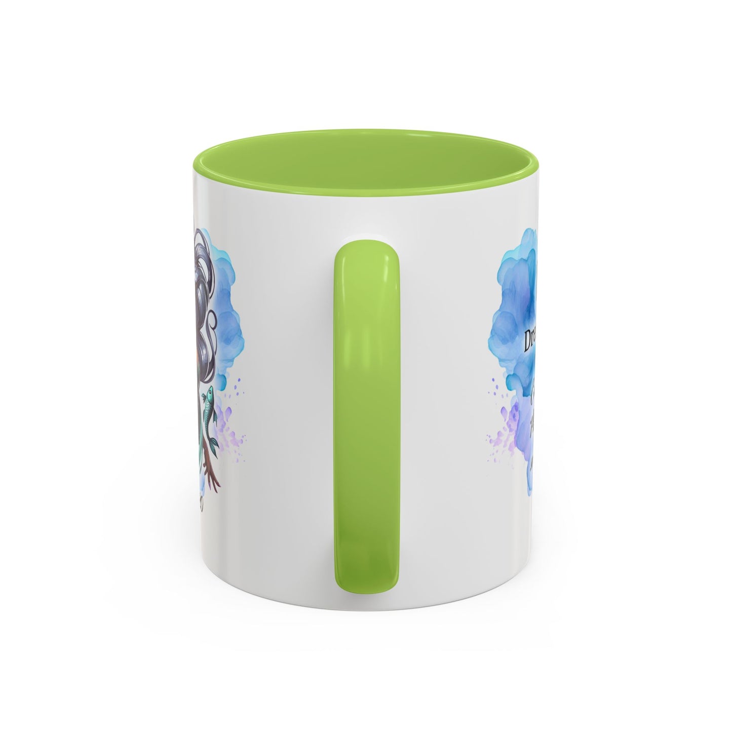Pisces Zodiac Coffee Mug — Watercolor Mermaid Horoscope Accent Mug (Feb 19–Mar 20)