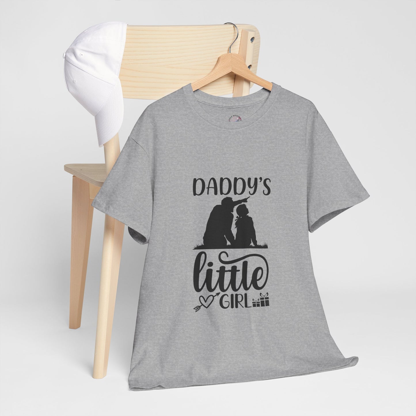 Daddy's Little Girl T-Shirt — Father Daughter Matching Tee, Cute Daddy's Little Girl Graphic Shirt for Dad Gifts & Family Photos