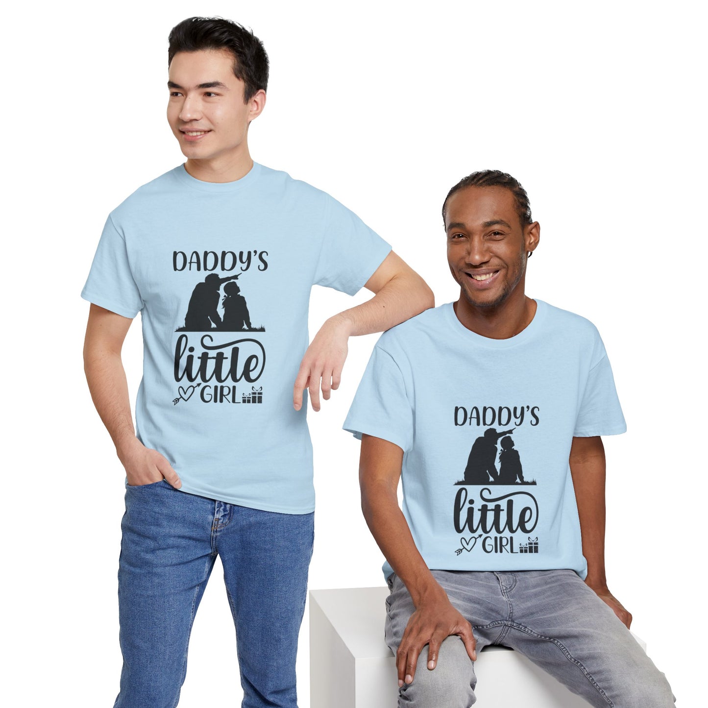 Daddy's Little Girl T-Shirt — Father Daughter Matching Tee, Cute Daddy's Little Girl Graphic Shirt for Dad Gifts & Family Photos