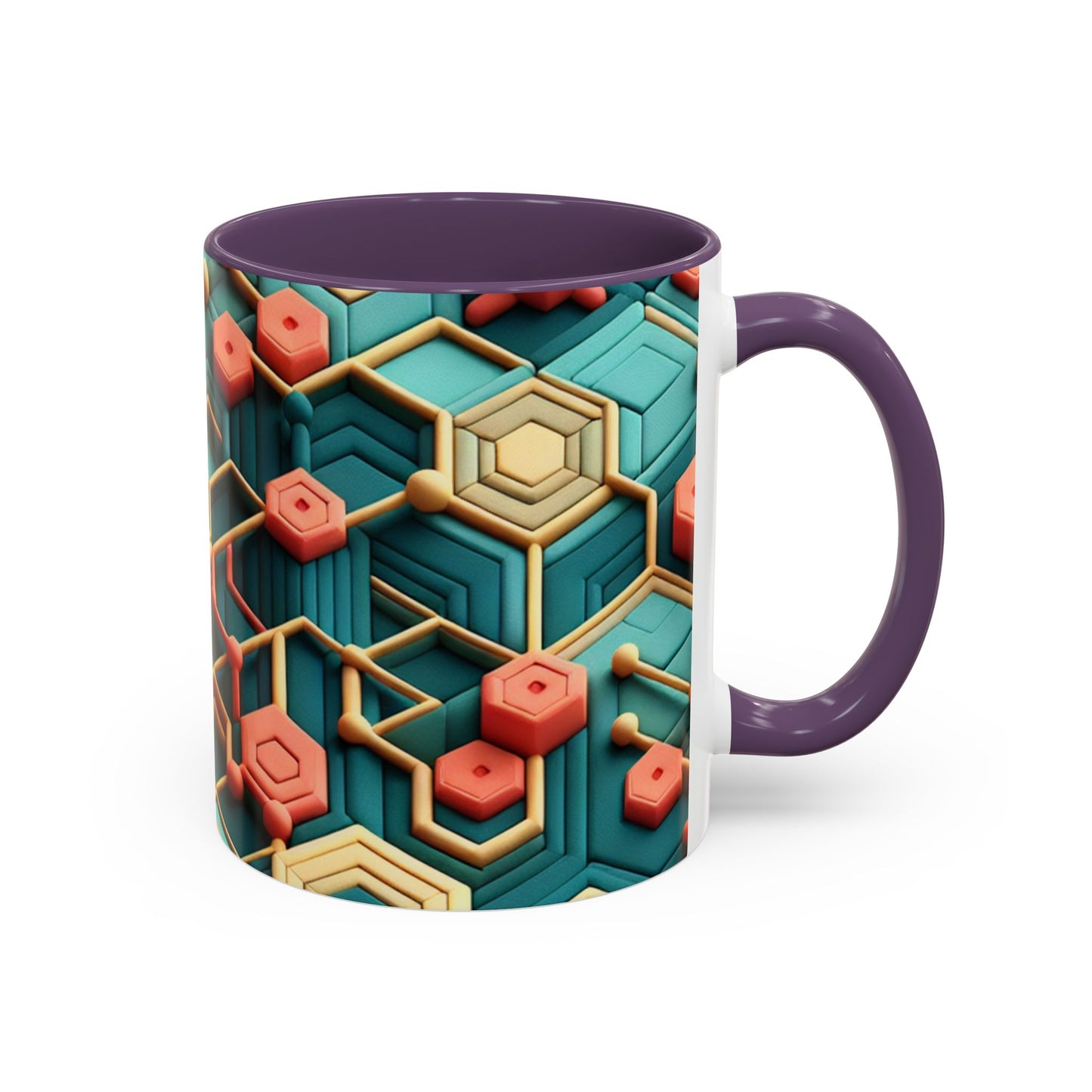 Geometric Pattern Coffee Mug | Unique Gift for Coffee Lovers | Stylish Drinkware for Home or Office | Decorative Mug | Modern Kitchen Decor