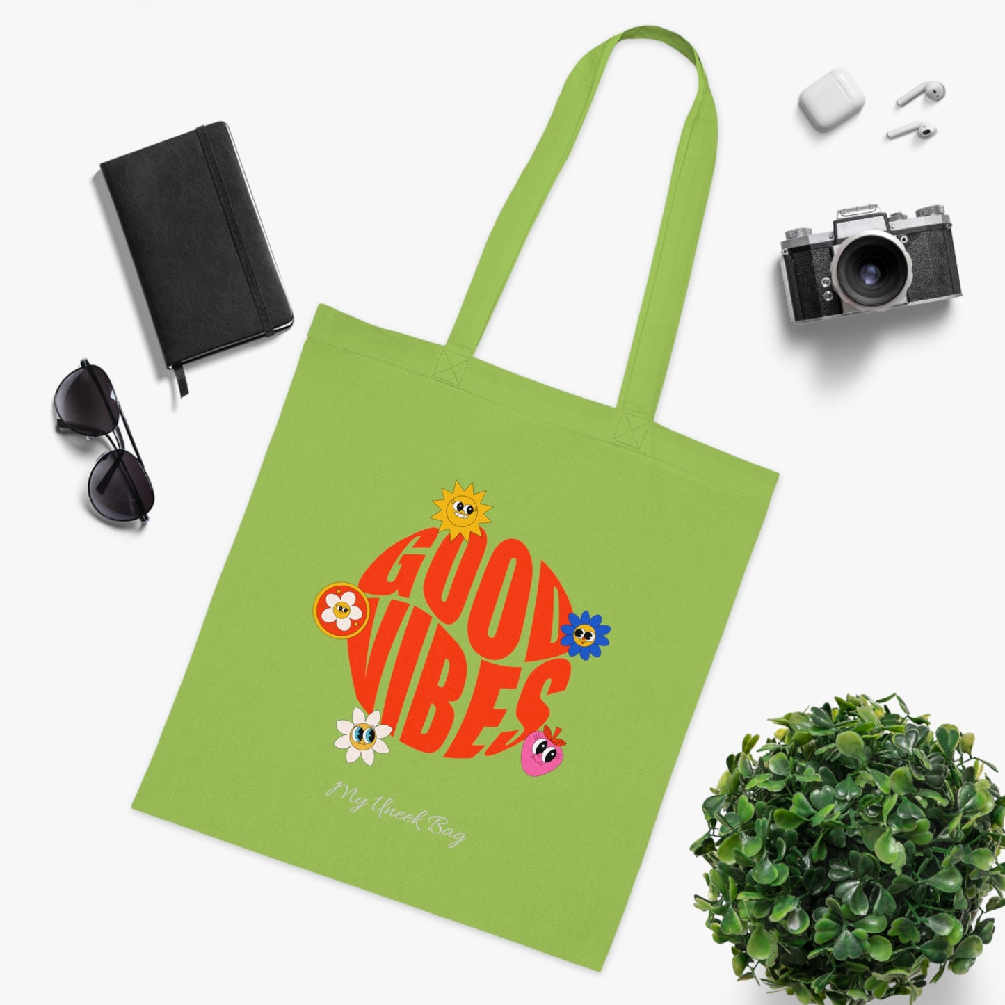 Good Vibes Cotton Tote Bag